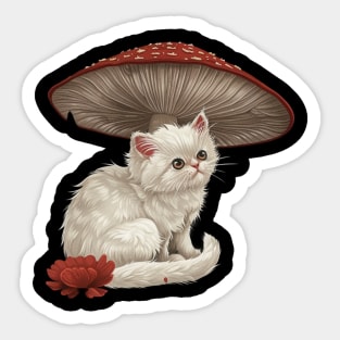 Cottagecore Aesthetic Cat Sunshine Sticker